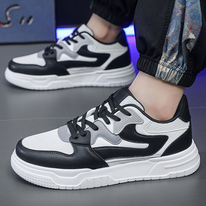 Baskets Chunky à Plateforme pour Hommes, Tige en Maille Respirante, Lacets, Doublure en Maille Respirante, Semelle Extérieure en Caoutchouc, Chaussures Décontractées pour la Marche Toutes Saisons, Couleur Unie - Product Image 5