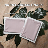 Sacs à fermeture éclair en polyéthylène biodégradable mats/givrés personnalisés pour l'emballage de t-shirts, de maillots de bain, de vêtements, avec fermeture éclair nude, sacs à vêtements avec logo, utilisation cosmétique