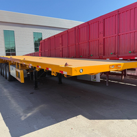 Remorque plateau de haute qualité pour l'exportation, 2, 3 ou 4 essieux, pour conteneurs de 20, 40 ou 45 pieds, semi-remorque pour camion