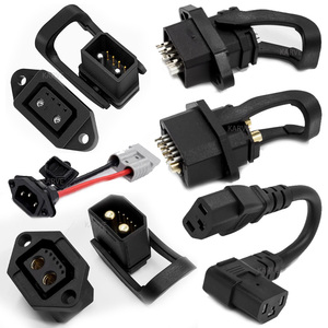 Connettore per Scooter Elettrico, Adattatore di Ricarica per Veicoli Elettrici con <span class=keywords><strong>Spina</strong></span> a Tre Poli, Cavo di Collegamento per Batteria al Litio - Product Image 1