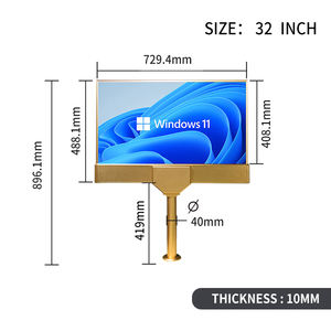 Monitores de Juego de Casino con Pantalla LCD de Doble Cara Ultra Delgada de 32 Pulgadas con Logotipo Personalizado Chapado en Oro para Baccarat - Product Image 3