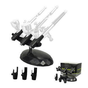 Hy-003 Airbrush Holder Stand With 3 Slots For Artwork Portable Storage Rack Made Of Abs Material - Product Image 1