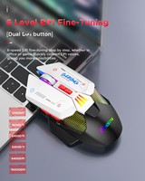 Souris de jeu ergonomique sans fil programmable filaire 2.4G double mode rvb rétro-éclairé pour PC portable/ordinateur de bureau
