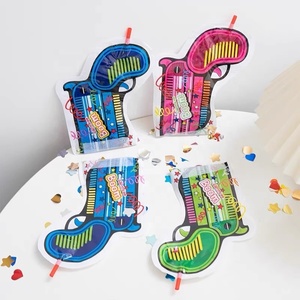 Globo de papel de aluminio de lentejuelas inflable, pistola de saludo, juguetes de mano, suministros para fiestas locas, accesorios de celebración - Product Image 5