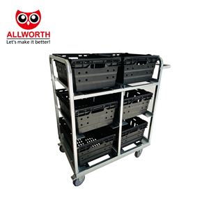 Chariot à bagages de haute résistance durable de chariot à bagages d'aéroport de bagages de passager de grande capacité pour la valise de transport - Product Image 6