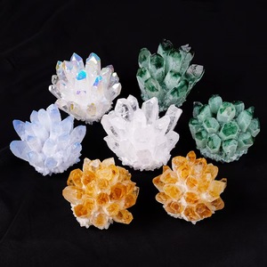 <strong>Wholesale</strong> Natural Rough Quartz Stone Green Fluorite Cluster Mineral Specimen Healing <strong>Raw</strong> <strong>Crystal</strong> with Meditation Theme Easter - Product Image 2