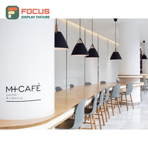 Commercial Coffee Merchandise Display Rack Wood Grain Finish Tall Vertical Display Roastery Product Display Rack - Product Image 4