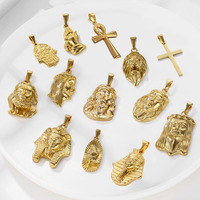 18k oro ankh Cruz colgante diferentes diseños Egipto Faraón encanto Cruz, Jesús pieza colgantes orando las manos colgante para las mujeres de los hombres