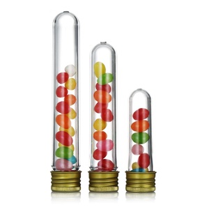 Rỗng 10Ml 20Ml 30Ml 40Ml 50Ml Màu Trắng Trong Suốt Màu Đen Kẹo Lưu Trữ Chai Ống Nhựa Kiểm Tra Ống Với Nhôm Nắp Vặn - Product Image 2