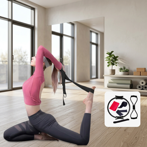 Ensemble de six bandes de résistance réglables pour le yoga et le fitness, améliore l'élasticité musculaire grâce à la résistance en forme de 8 - Product Image 1