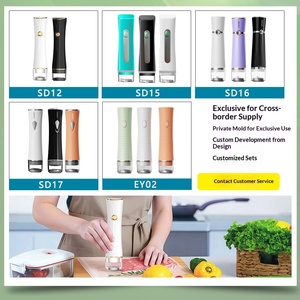 משאבת ואקום ניידת חכמה 10W ABS לשקיות ואקום למזון ביתיות, משאבת יניקה קטנה עם טעינה, למכירה בינלאומית - Product Image 4