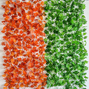 Guirnalda de Hojas de Arce Artificiales 7*2 7*6 7*5 6*3, Alta Simulación, Decoración para Interiores y Exteriores, Acción de Gracias, Hogar, Bodas - Product Image 2