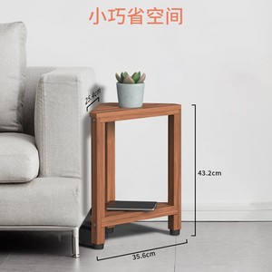 Tabouret de salle de bain en teck Ruoyi 35,6x19,3x43,2 cm, tabouret de douche d'angle en bois massif pour personnes âgées, enfants et femmes enceintes - Product Image 2