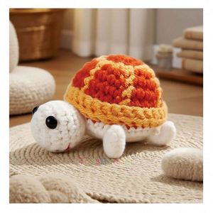 Vente en gros de poupées animales adorables au crochet à la main, thème nature, figurines d'animation, ornements de bureau suspendus, tricot de grande taille - Product Image 4