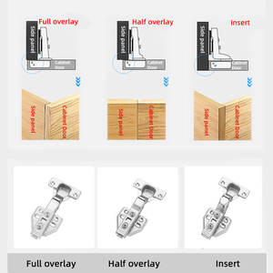 Vente chaude Charnières de porte de meuble de cuisine traditionnelles Charnières hydrauliques à fermeture douce Charnières de meuble en fer pour bureau hôpital - Product Image 5