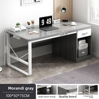 Ensemble bureau et chaise de bureau au design moderne et simple, panneau en bois de luxe, poste de travail pour le personnel, pour la maison ou le bureau, pour l'utilisation d'ordinateur