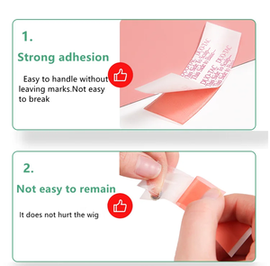Duo-Tac Double Sided Hairpiece Tape Walker Secure <strong>Hold</strong> Waterproof Invisible Adhesive Pink Men's Toupee System Lace Wigs Cc/C/A - Product Image 2