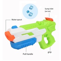 Lot de 2 Pistolets à Eau à Pression pour Enfants – Jouet de Combat Estival