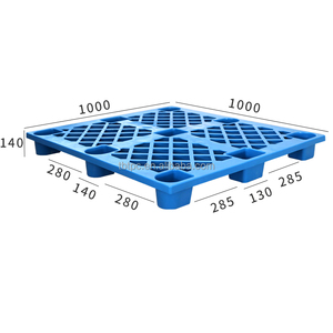 PEHD recyclé léger bon marché neuf pieds emboîtable palette en plastique d'exportation à sens unique palette en plastique d'entrée à 4 voies - Product Image 1