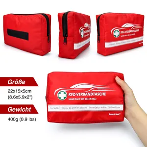 New General Red Roadside Car Emergency Rescue Survival Assistance Tool First Aid Kit Bag