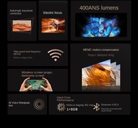 Nuevo Proyector Inteligente Z9 2024 con Pantalla LCD de 4'', Android 11, WIFI, LED, Video Full HD 1920*1080P, Mini Proyector de Cine en Casa, Proyector 4K