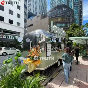 China Food Trailer Container Fully Equipped Fast Street Mobile Food Cart Food Vending Truck