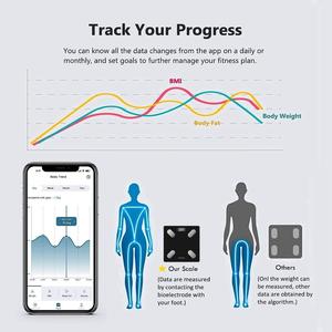 <span class=keywords><strong>Báscula</strong></span> Smart Body Tracker con conectividad Bluetooth Análisis de cuerpo completo y tecnología de <span class=keywords><strong>bioimpedancia</strong></span> para información de salud - Product Image 5