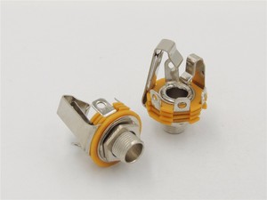 <span class=keywords><strong>1</strong></span>/<span class=keywords><strong>4</strong></span> "6.35mm Stereo TRS con interruttore presa <span class=keywords><strong>Jack</strong></span> connettore femmina montaggio pannello per parti di chitarra - Product Image 2