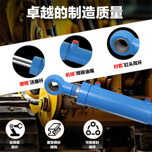 กระบอกไฮดรอลิก Hsg 125*70*50 30 ตัน ดัน 21 ตัน ดึง สำหรับแท่นยก - Product Image 5