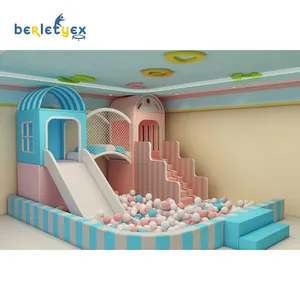 Berletyex nhỏ mềm chơi trò chơi trẻ em trượt trong nhà sân chơi nhựa Playhouse thiết bị cho nhà