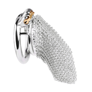 กรงครอบอวัยวะเพศชายสแตนเลส 304 คุณภาพสูง ลดราคาพิเศษ พร้อมห่วงล็อคแบบกำหนดเอง สำหรับผู้ชาย - Product Image 3