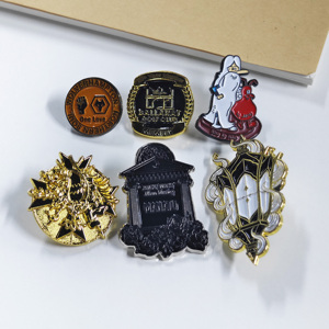 Custom Enamel <b>Pin</b> Design Gold Plated Glitter Anime Soft Hard Lapel <b>Pin</b> Metal <b>Sew</b>-On Badge No Minimum Order - Product Image 2