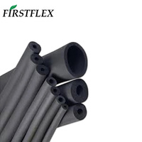 FIRSTFLEX Tuyau en caoutchouc composite PVC/NBR noir ignifuge pour CVC, conduit d'air flexible pour circulation industrielle, résistant à la découpe