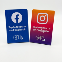 Carte NFC pour les réseaux sociaux, logo personnalisé, PVC, RFID, NTAG213, avis Google, Instagram, Facebook, pour les entreprises
