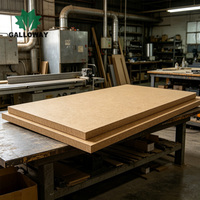Tablero de MDF Laminado, MDF con Revestimiento de Melamina, Paneles de Madera HDF, Tablero de Fibra de Densidad Media 1220x2440mm para Panel de Estante de Armario