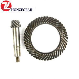 Roue de couronne d'engrenage de camion de haute précision de personnalisation d'usine et engrenage conique en spirale d'acier inoxydable de Pinio - Product Image 1
