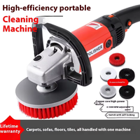 Nettoyeur et polisseur de tapis électrique industriel, machine de nettoyage pour canapés et sols en carrelage avec brosse de nettoyage électrique