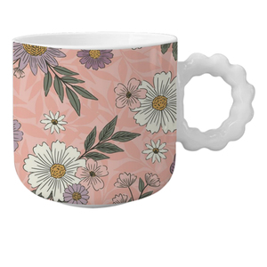 Taza de Té de Cerámica con Diseño Floral Estampado, Directo de Fábrica, Elegante, para Regalos Empresariales, Tazas de Espresso - Product Image 2