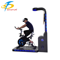 Simulateur de vélo VR 9D, aire de jeux intérieure/extérieure, équipement d'exercice à vélo avec 5 jeux pour la maison et l'école