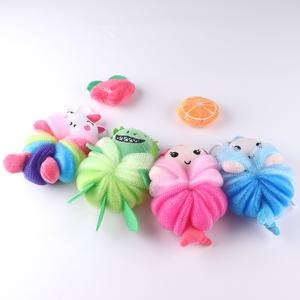 Trẻ em tắm bọt biển tăng kỳ lân cá mập xanh trẻ em tắm mướp cơ thể rửa phim hoạt hình tắm da chà mặt pouf - Product Image 2