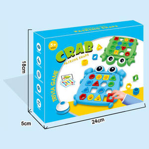 Meilleure vente 2 joueurs forme géométrique <span class=keywords><strong>jeu</strong></span> d'association drôle dessin animé crabe enfants correspondant puzzle jouets <span class=keywords><strong>jeu</strong></span> de société - Product Image 4
