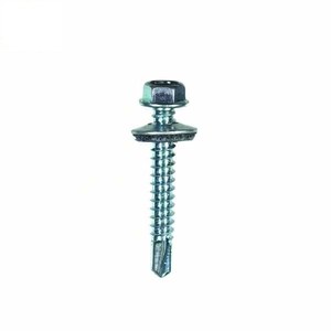 Vis autoperceuses personnalisées M6 x 25 mm à tête hexagonale en acier au carbone zingué avec marquage CE pour assemblages automobiles, service OEM - Product Image 1
