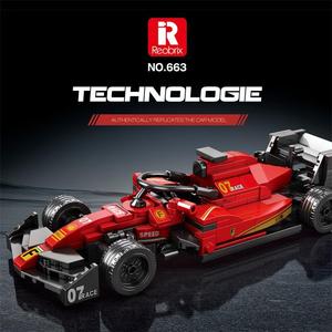 Reobrix 663 1:24 voiture de course <span class=keywords><strong>F1</strong></span> Bausteine échelle modèle <span class=keywords><strong>Miniature</strong></span> Super voiture blocs de construction ensembles pour cadeaux de noël - Product Image 4
