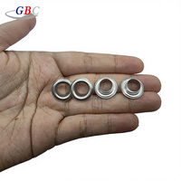 Œillets en acier inoxydable couleur nickel 8*14,5 mm pour accessoires de ceinture, vêtements, sacs, rideaux et fournitures de bureau