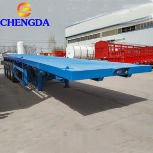 Semi-<span class=keywords><strong>remorque</strong></span> plateau <span class=keywords><strong>de</strong></span> 40 pieds <span class=keywords><strong>de</strong></span> haute qualité, neuve, fabriquée en Chine, pour bateaux, 3 essieux, 60 tonnes - Product Image 5