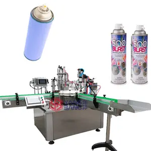 Automatic Aerosol Can Filling Machine Aerosol Filling Line Machine 200ml 400ml