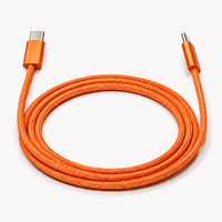 Câble de charge rapide USB Type-C vers Type-C OEM 60W, connecteur en alliage d'aluminium ultra-fin de 4,5 mm, blindage en feuille, câble de données tressé en nylon