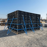 Système de coffrage modulaire réutilisable en plastique ABS MINGLEI pour murs, dalles et colonnes