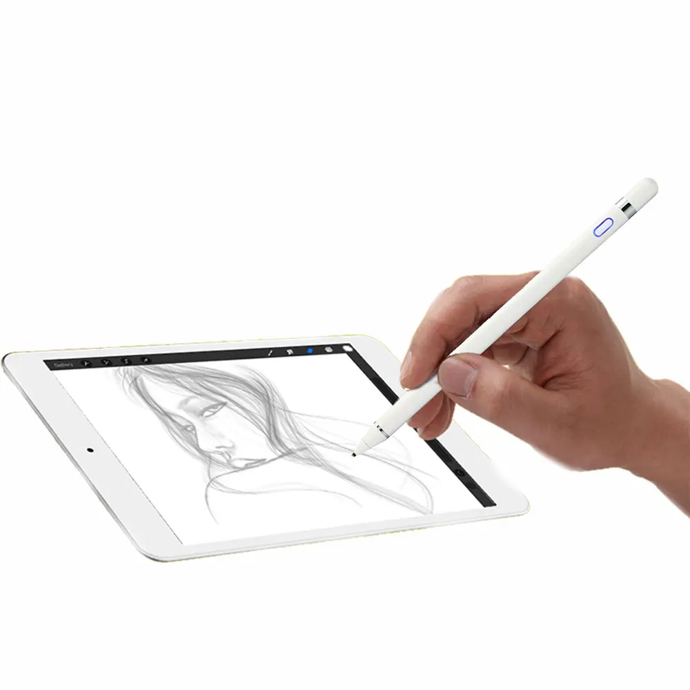 Bán buôn điện dung hoạt động Stylus Pen với Fine Tip 1.5 mét cho máy tính bảng iPad màn hình cảm ứng máy tính xách tay Android IOS Windows