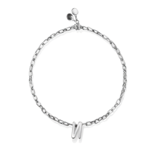 Cavigliera in acciaio inossidabile con lettera N, design minimalista, gioiello alla moda per donna - Product Image 2